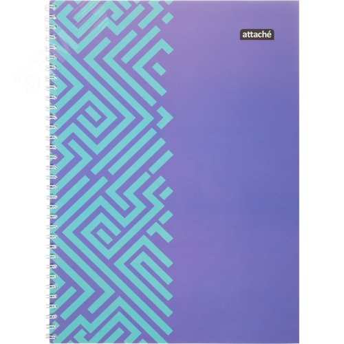Изображение товара Бизнес-тетрадь Attache А4 60 листов в клетку на спирали (обложка комбинированная, ВД-лак) (шт)