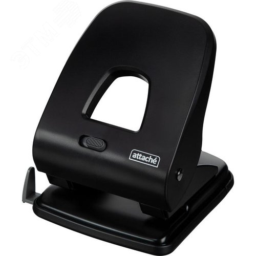 Изображение товара Дырокол Attache Perform до 40 листов черный с линейкой (шт)