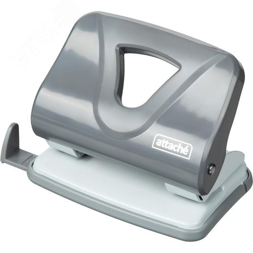 Изображение товара Дырокол Attache Smart до 25 листов серый с линейкой (шт)