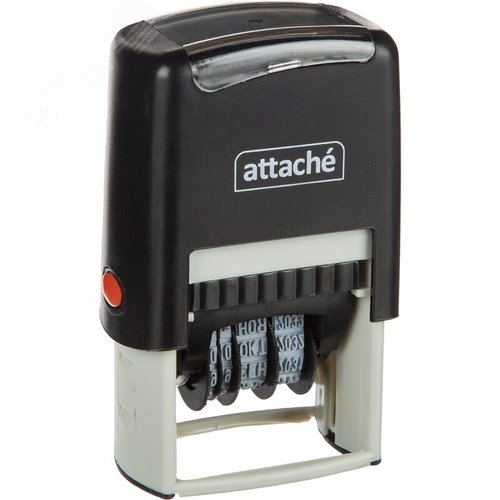 Изображение товара Датер самонаборный цифровой буквенный Attache (шрифт 4 мм, оттиск 42х26 мм) (набор)
