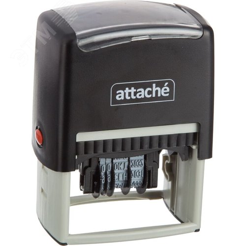 Изображение товара Датер самонаборный цифровой буквенный Attache (шрифт 4 мм, оттиск 60х40 мм) (набор)