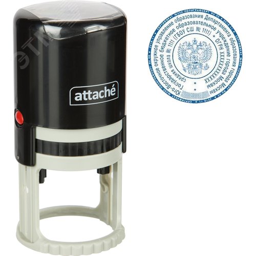 Изображение товара Оснастка для печати круглая Attache 9045 R45 45 мм черная (шт)