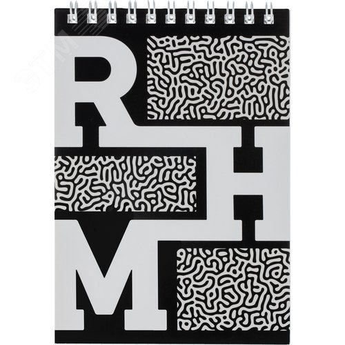 Изображение товара Блокнот Attache Concept А6 50 листов черный в клетку на спирали (146x102 мм) (шт)