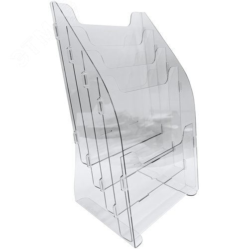 Изображение товара Подставка настольная для рекламных материалов А4 односторонняя 4 отделения Attache (шт)