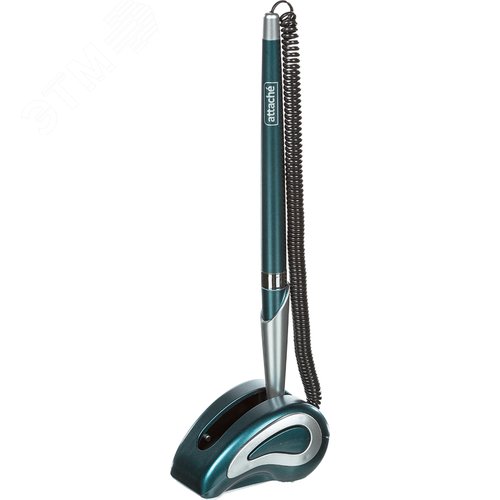 Изображение товара Ручка шариковая на подставке Attache цвет чернил синий с пружиной (толщина линии 0,5 мм) (шт)