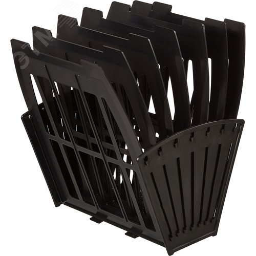Изображение товара Лоток вертикальный веерный для бумаг 231 мм Attache пластиковый черный 6 отделений (шт)