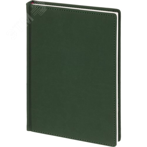 Изображение товара Ежедневник недатированный Attache Velvet искусственная кожа А5+ 136 листов тёмно-зелёный (шт)