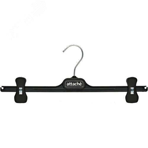 Изображение товара Вешалка-плечики Attache С018 с прищепами черная 370 мм (шт)