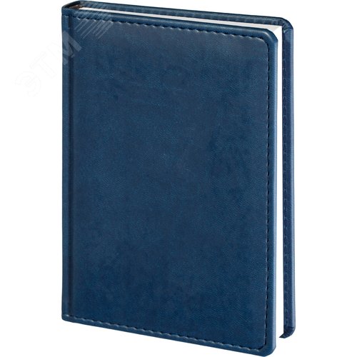 Изображение товара Ежедневник недатированный Attache Сиам искусственная кожа А6 176 листов синий (шт)