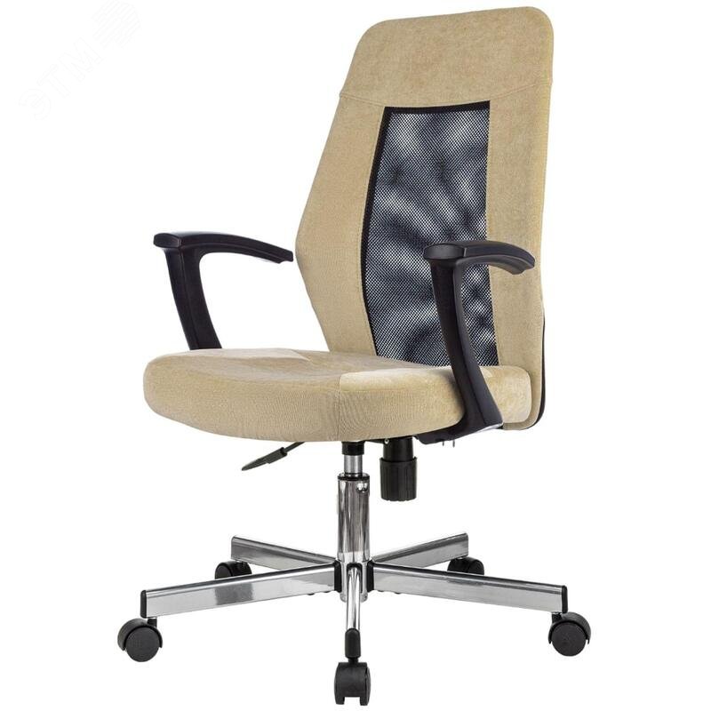 Изображение товара Кресло офисное Easy Chair 225 DSL бежевое/черное (велюр, металл) (шт) Изображение товара Кресло офисное Easy Chair 225 DSL бежевое/черное (велюр, металл) (шт)