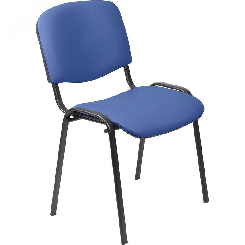 Изображение товара Стул офисный Easy Chair ИЗО/ISO синий искусственная кожа металл чёрный (1647586) (шт)