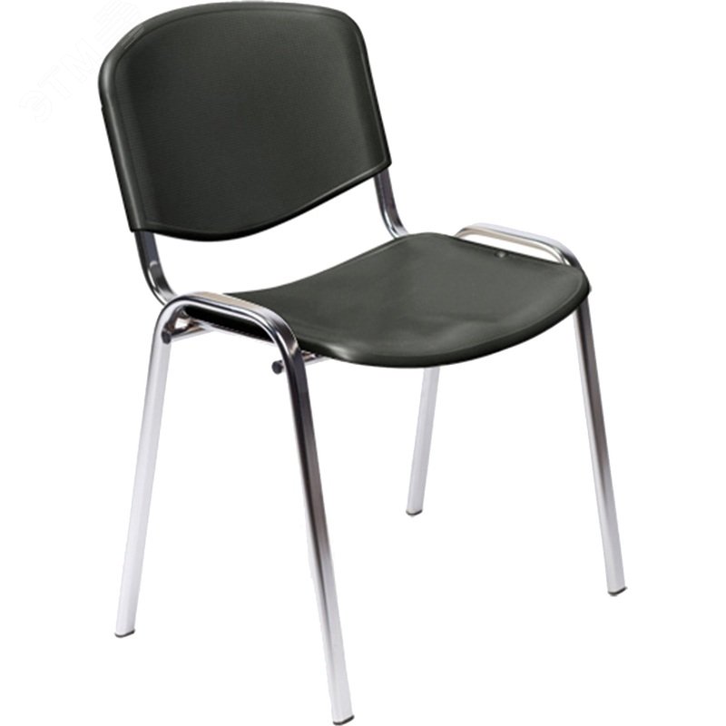 Изображение товара Стул офисный Easy Chair Изо чёрный пластик металл хромированный (573682) (шт)