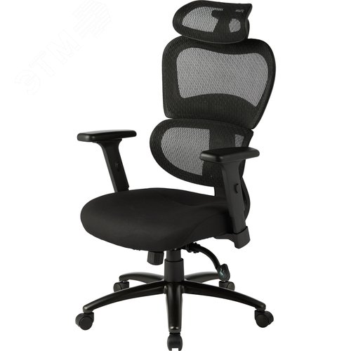 Изображение товара Кресло для руководителя Easy Chair 647 TTW черное (сетка/ткань, пластик) (шт)