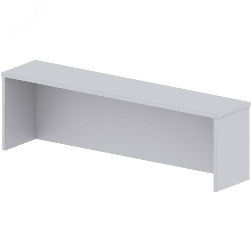 Изображение товара Надставка настольная Easy One серый 1400х300х472 мм для рабочего стола