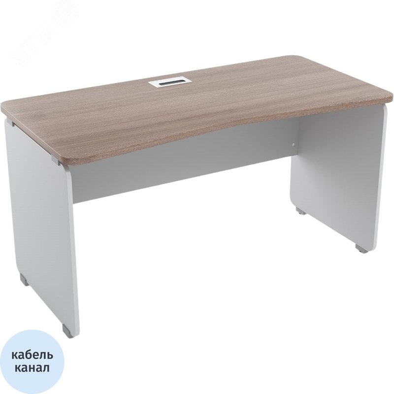 Изображение товара Стол прямой Easy Contour (дуб шамони темный, 1600х700х740 мм) (шт)