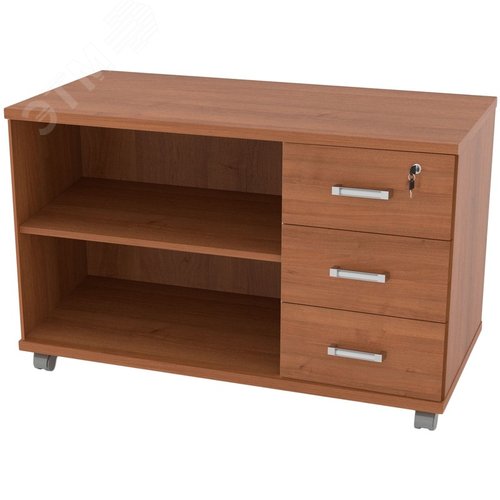 Изображение товара Тумба подкатная Сатурн-Д (орех гварнери, 1032х465х660 мм, 3 ящика) (шт)