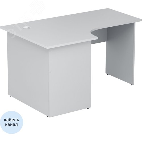 Изображение товара Стол угловой Easy One LT левый (серый, 1400х900х740 мм) (шт)