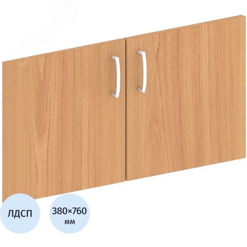 Изображение товара Двери низкие Easy One ЛДСП (груша ароза, 760х380 мм, 2 штуки) (компл)