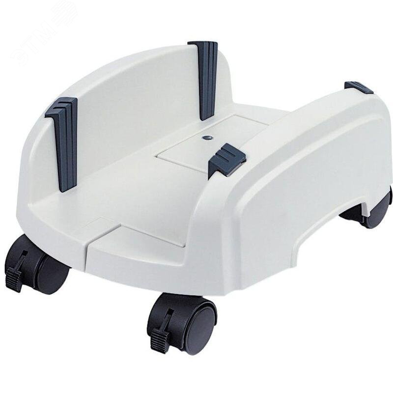 Изображение товара Подставка под системный блок ProfiOffice на колесиках светло-серый синяя 330х325х150 мм