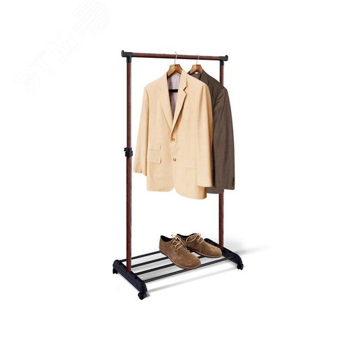 Изображение товара Вешалка гардеробная CH-4345 темный орех/черная (металл) (шт)