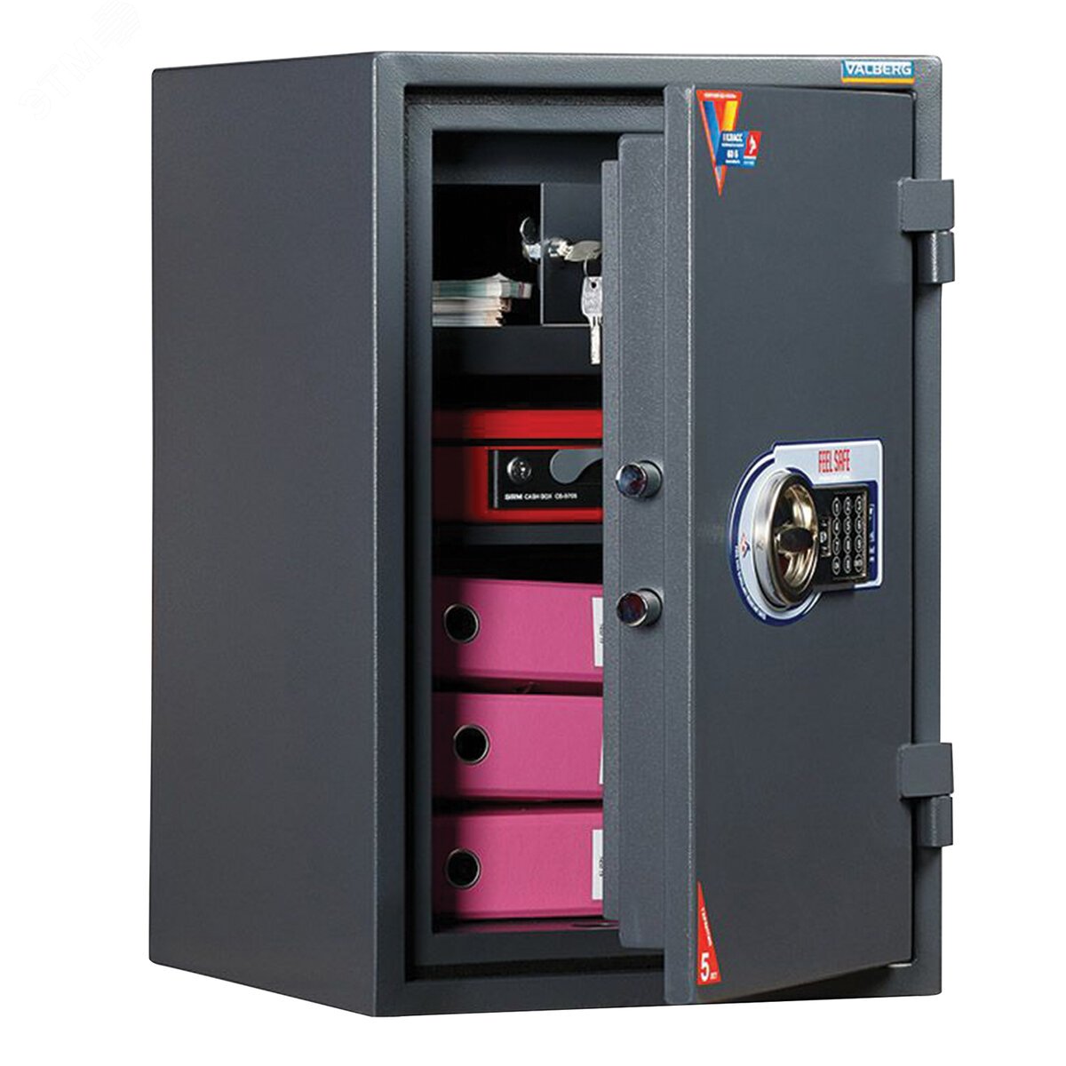 Изображение товара Огневзломостойкий сейф Гарант-67Т EL 99 кг защита от пожара и взлома