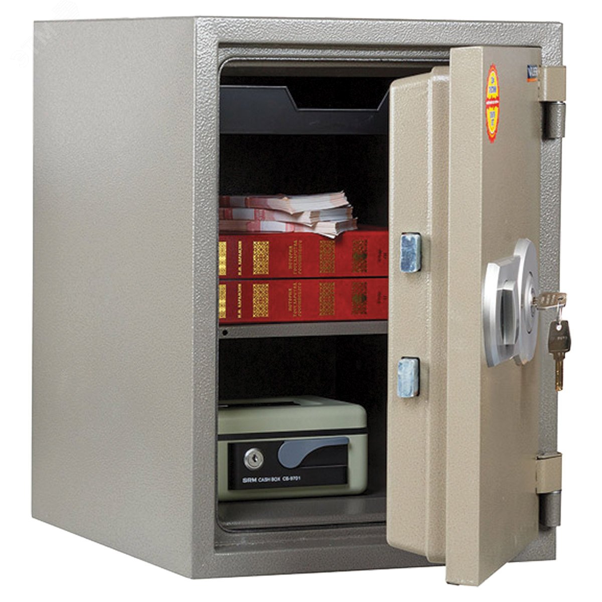 Изображение товара Огнестойкий сейф FRS-49 KL, 60Б, масса 48 кг, защита от огня и взлома