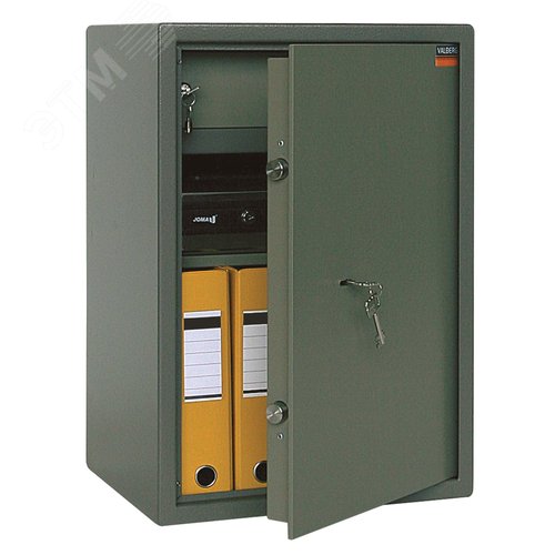 Изображение товара Сейф ''ASM-63Т'' (в630 х ш440 х г355, мм, 38 кг), ключ. замок+полка, крепление к стене, полу (шт)