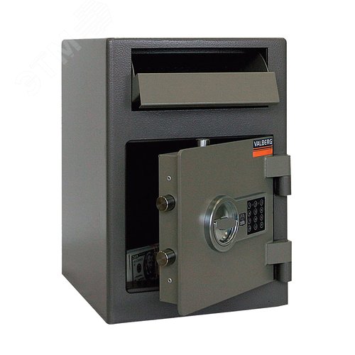 Изображение товара Сейф депозитный ''ASD-19 EL'' (в489 х ш342 х г381 мм, 38 кг), электронный замок, крепление к полу (шт)