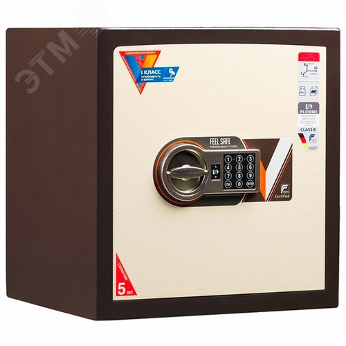 Изображение товара Сейф взломостойкий 1 класс ''Карат-46 EL new'' (в460 х ш440 х г380 мм, 90 кг), электронный, S10499104440 (шт)