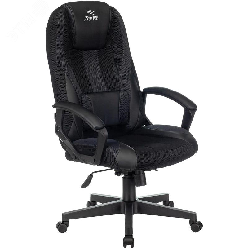 Изображение товара Кресло игровое Zombie Viking 9 серое/черное (искусственная кожа/ткань, пластик) (шт)