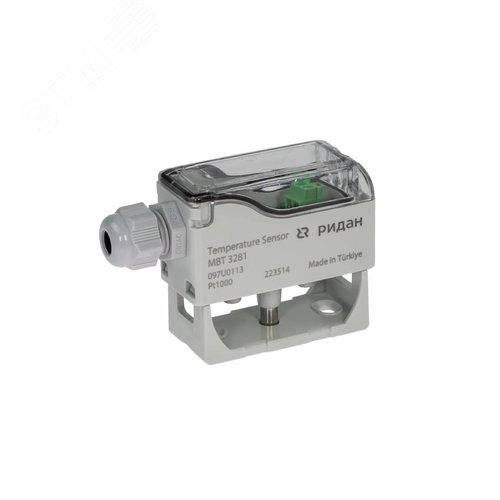 Изображение товара Датчик температуры накладной MBT3281, с электрическим разъемом, класс защиты IP63 в комплекте с 2 металическими хомутами, Pt1000 (шт)