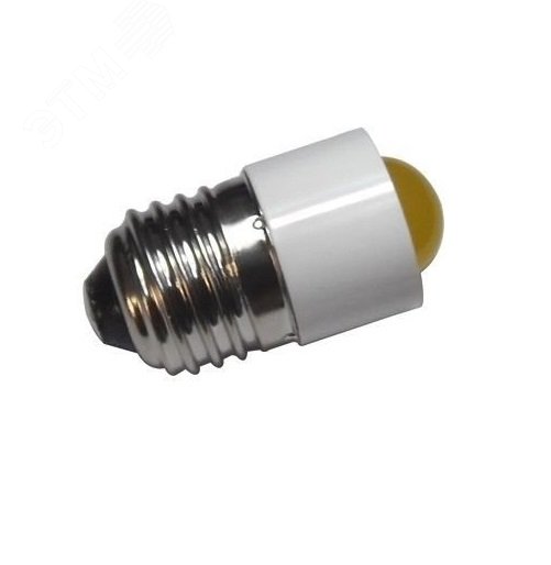 Изображение товара Лампа светодиодная СКЛ7Б-2-220 желтая повышенной яркости Изображение товара Лампа светодиодная СКЛ7Б-2-220 желтая повышенной яркости