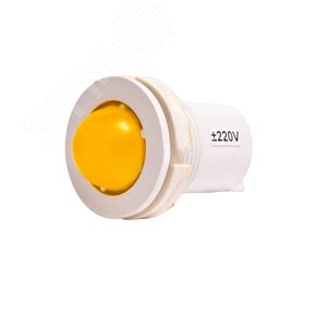 Лампа коммутаторная светодиодная СКЛ14-2-220 желтая 00000041 Каскад-Электро