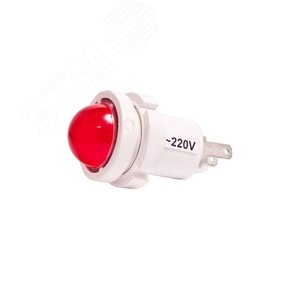 Лампа коммутаторная светодиодная СКЛ14-2-220 красная 00000043 Каскад-Электро