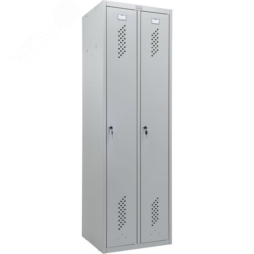 Изображение товара Шкаф для одежды металлический Практик Стандарт LS-21-50 (серый, 500х500х1830 мм) (шт)