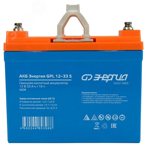 Изображение товара Аккумуляторная батарея AGM 12В 33Ач (шт)