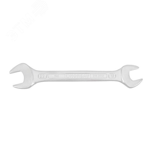 Изображение товара Ключ гаечный рожковый двусторонний, 19х22 мм, N6-19х22 (шт)