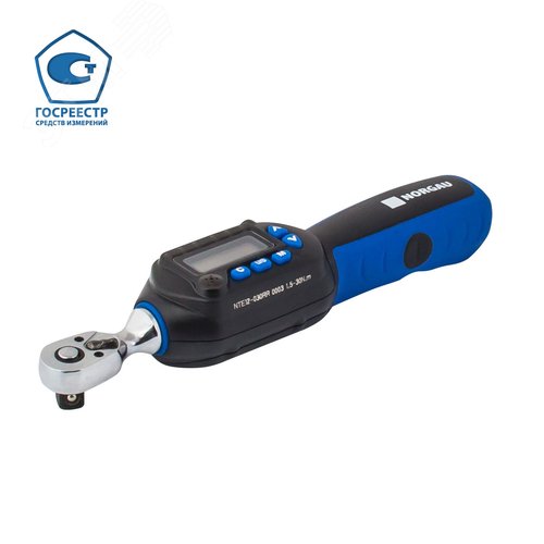 Изображение товара Ключ динамометрический электронный со встроенной трещоткой 3/8 дюйм, 6-30 Нм, NTE12-030RR (шт)
