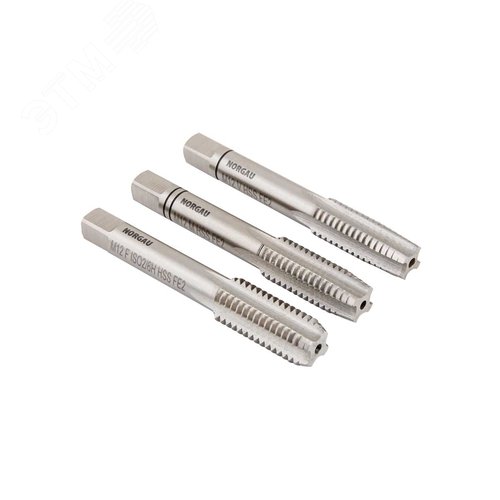 Изображение товара Комплект ручных метчиков M4, HSS, 3 предмета (шт)