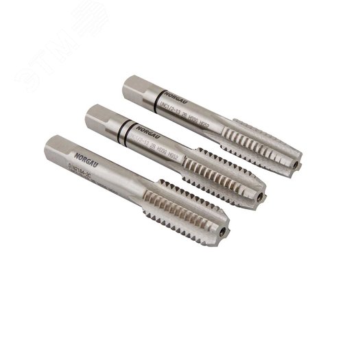 Изображение товара Комплект ручных метчиков UNC 1/4, HSS, 3 предмета (шт)