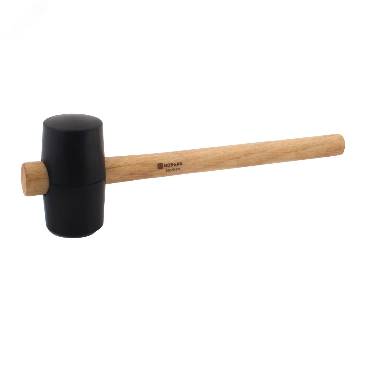 Изображение товара Киянка резиновая с деревянной рукоятью 340 г 59 мм N226-59