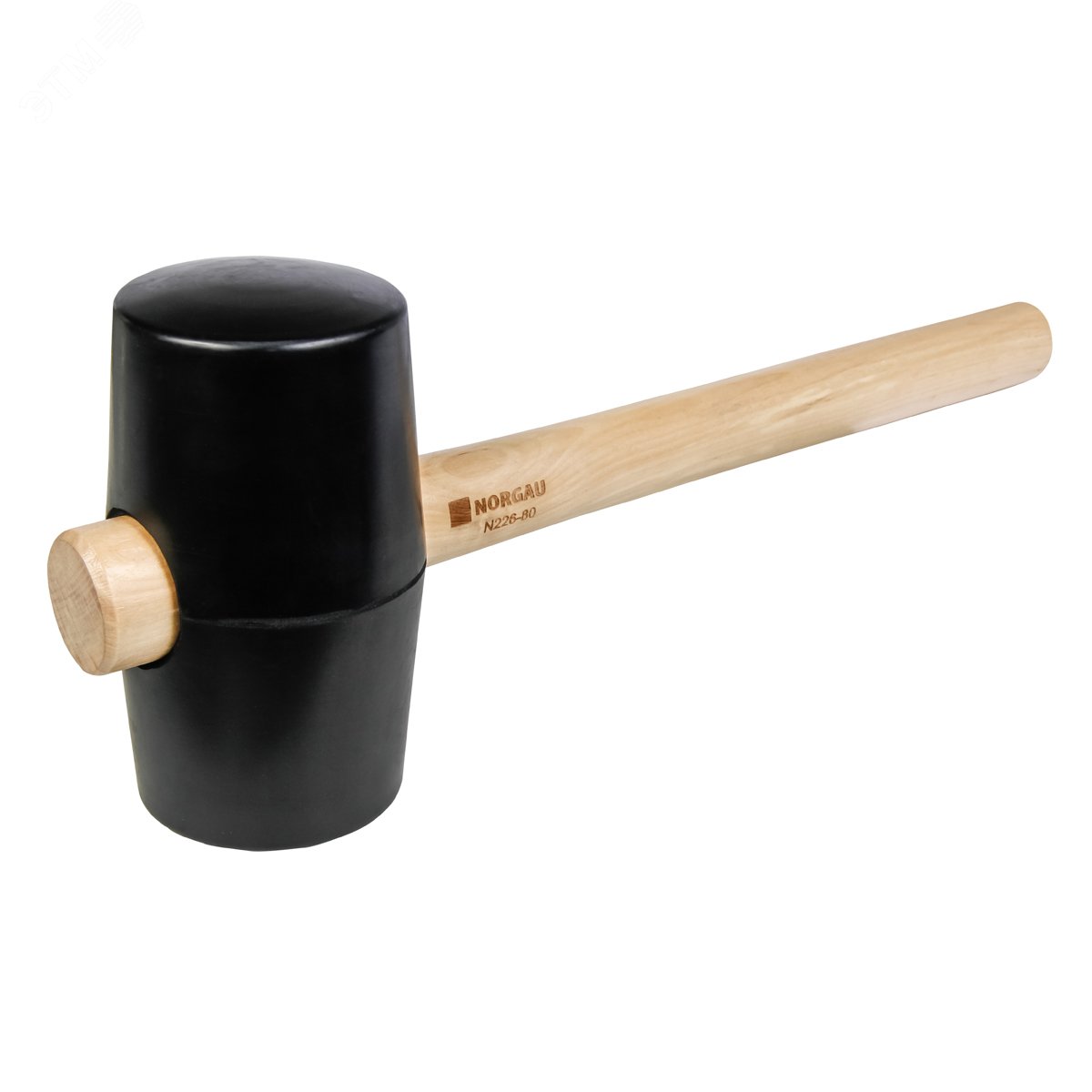 Изображение товара Киянка резиновая с деревянной рукоятью 910 г, 80 мм N226-80