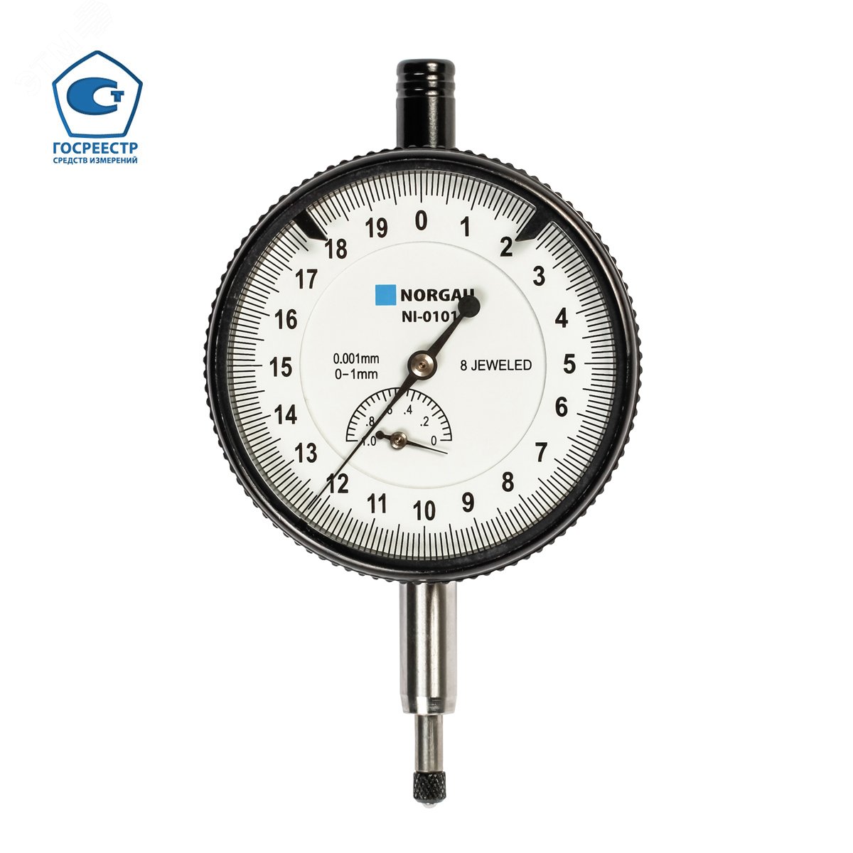 Изображение товара Головка измерительная часового типа 1/0.001 NI-0101 NORGAU Китай