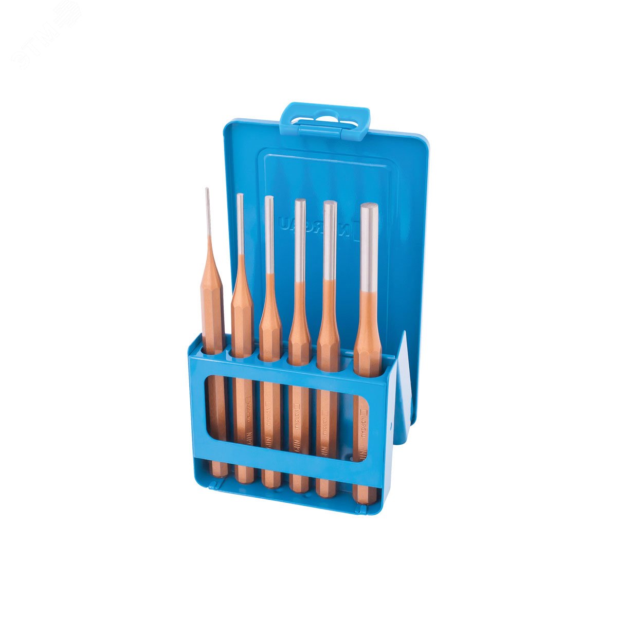 Изображение товара Набор выколоток в металлическом футляре N116 6 предметов для точных работ