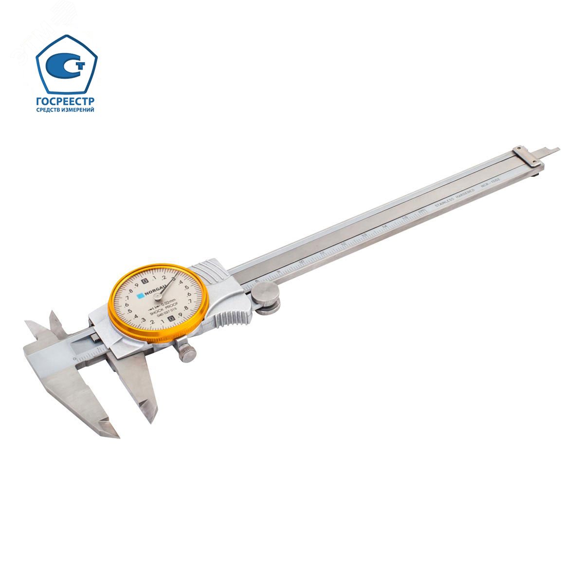 Изображение товара Штангенциркуль с круговой шкалой 0-150 мм NCR-1502 от NORGAU
