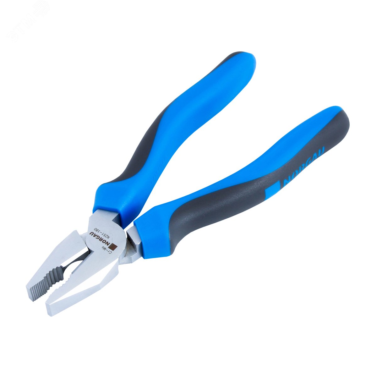 Изображение товара Пассатижи силовые 180 мм N251-180 хромомолибденовая сталь