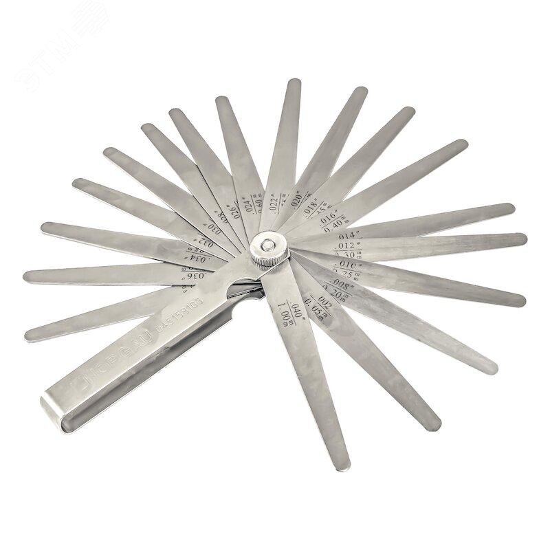 Изображение товара Набор щупов 0.05-1.0 мм (20 штук) (шт)