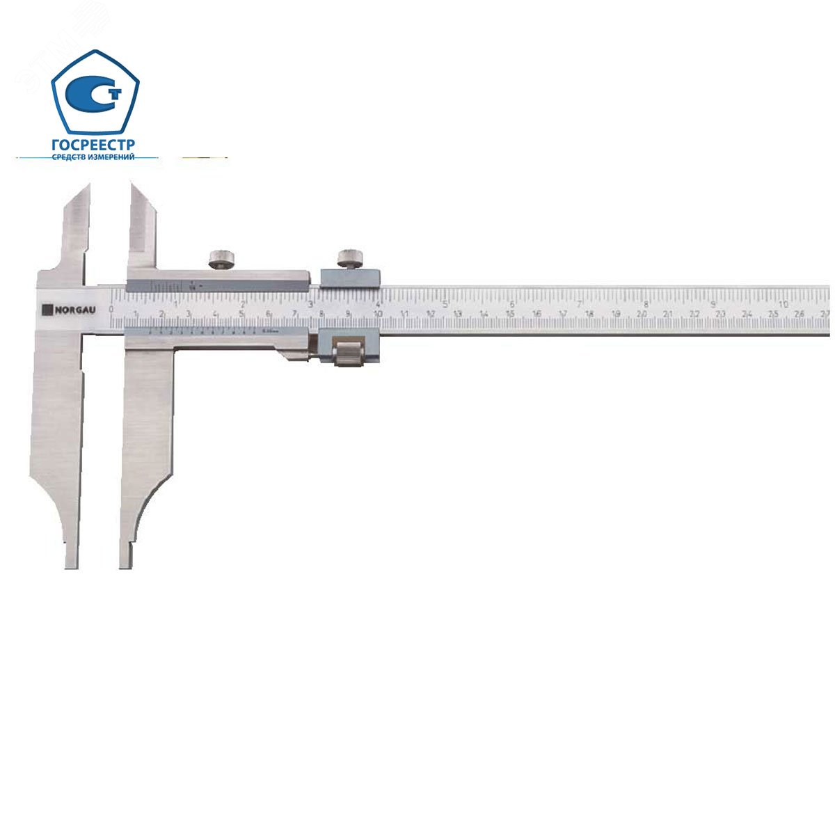 Изображение товара Штангенциркуль нониусный цеховой 0-600 мм NCV-2060 от NORGAU