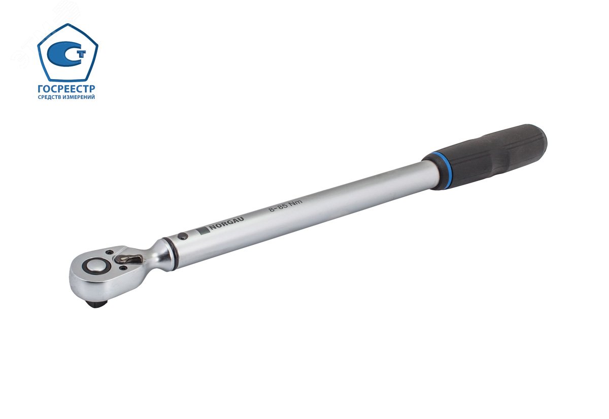 Изображение товара Ключ динамометрический предельный со встроенной трещоткой 3/8 дюйм 8-85 Нм, NTW22-085PR (шт)