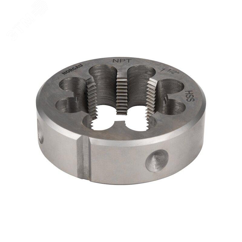 Изображение товара Плашка круглая по металлу HSS NPT 1 1/2x11.5, Form B (шт) Изображение товара Плашка круглая по металлу HSS NPT 1 1/2x11.5, Form B (шт)